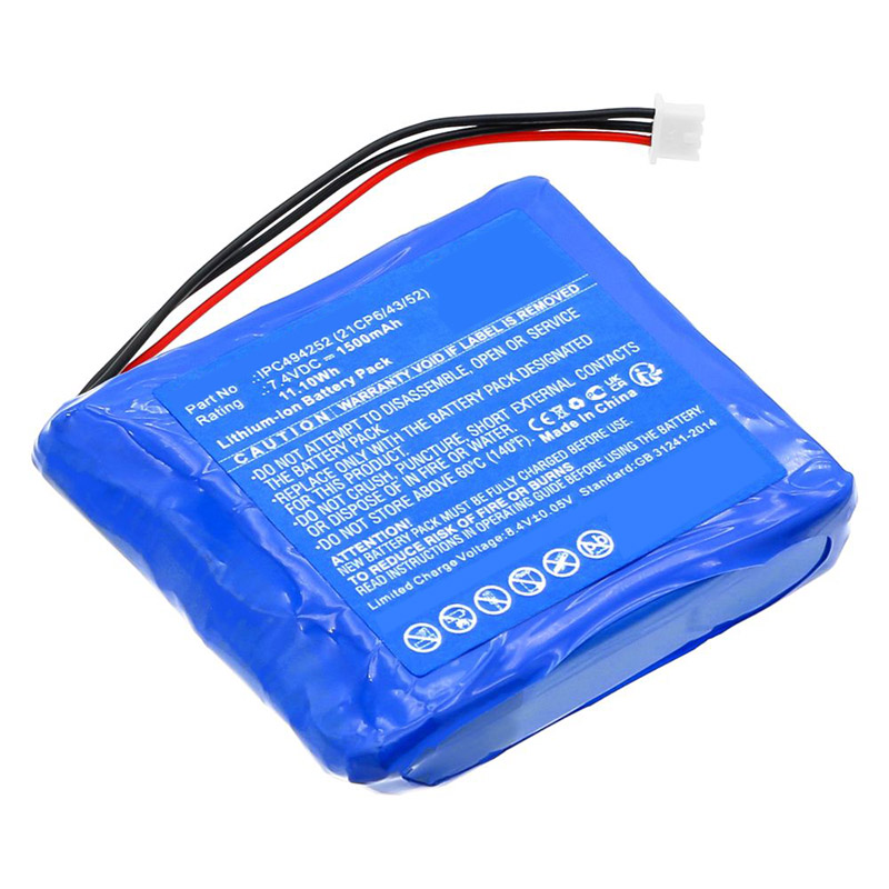 Compatible Equipment battery Medcaptain  for IPC494252(21CP6/43/52) 