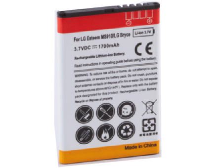 Compatible mobile phone battery LG  for Esteem Bryce MS910 