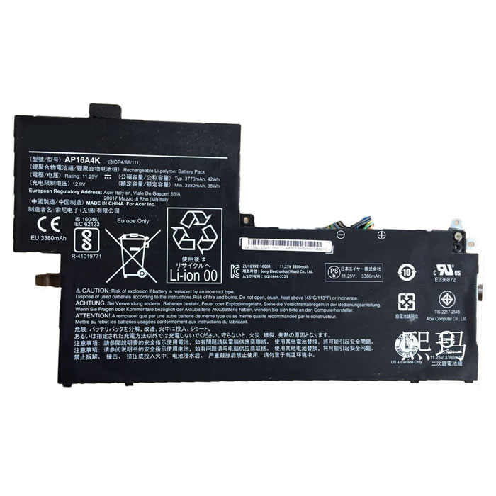 Compatible laptop battery for acer Aspire One Cloudbook 11 Ao1-132-C3Fq Compatible laptop battery acer for Aspire One Cloudbook 11 Ao1-132-C3Fq