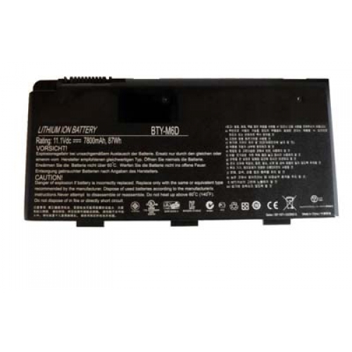 Compatible laptop battery for MSI BTY-M6D Compatible laptop battery MSI for BTY-M6D