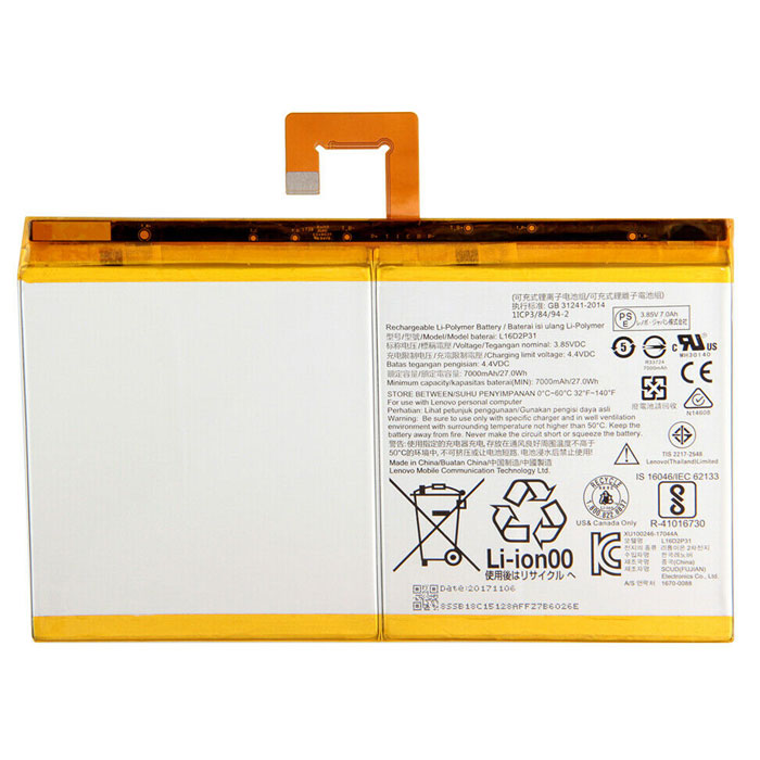 Compatible laptop battery lenovo  for TB-X304F/N 