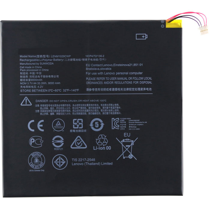 Compatible laptop battery lenovo  for Miix 310 10ICR-(80SG006FUK) 
