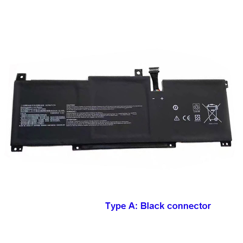 Compatible laptop battery for MSI BTY-M493 Compatible laptop battery MSI for BTY-M493
