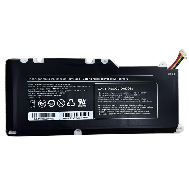 Compatible laptop battery Positivo  for NV-636668-3S 