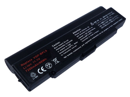 Compatible laptop battery sony  for VAIO VGN-CR21S/P 