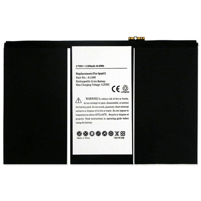 Compatible tablet battery Apple  for iPad 3 A1403 4G/Cellular 